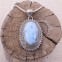 Pendentif en argent et pierre larimar