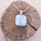 Pendentif en argent et pierre larimar