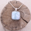 Pendentif en argent et pierre larimar