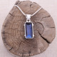 Pendentif en argent et labradorite