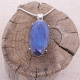 Pendentif en argent et labradorite