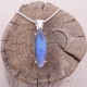 Pendentif en argent et labradorite