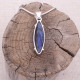Pendentif en argent et labradorite
