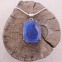 Pendentif en argent et labradorite