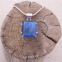 Pendentif en argent et labradorite