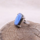 Bague en argent et labradorite
