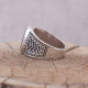 Bague en argent et pierre onyx