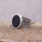 Bague en argent et pierre onyx