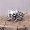 Bague en argent tête de mort
