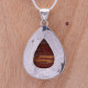 Pendentif en argent pierre Jaspe