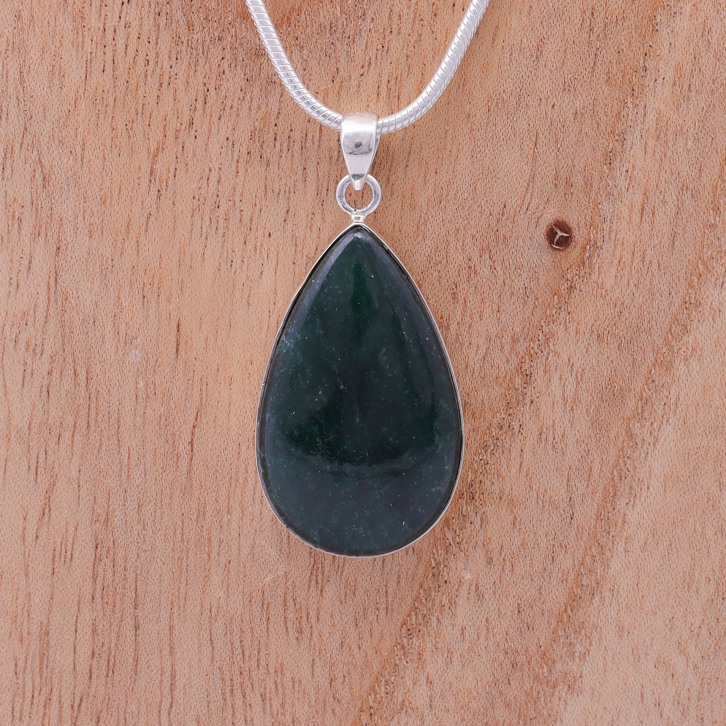 Pendentif en argent pierre aventurine