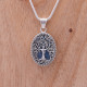 Pendentif en argent pierre labradorite