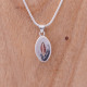 Pendentif en argent et pierre rhodochrosite