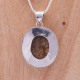 Pendentif en argent pierre dolomite cuivrée