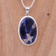 Pendentif en argent pierre Sodalite