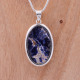 Pendentif en argent pierre Sodalite