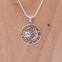 Pendentif lune et soleil en argent
