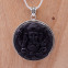 Pendentif Ganesh en argent pierre obsidienne
